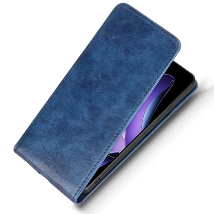 For Oppo Reno13 F 5G Case with Card Slot Magnetic Vertical Flip Leather Phone Cover