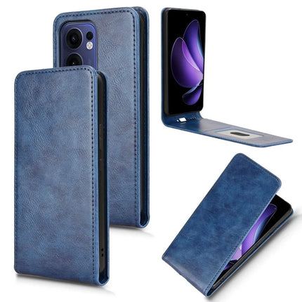 For Oppo Reno13 F 5G Case with Card Slot Magnetic Vertical Flip Leather Phone Cover