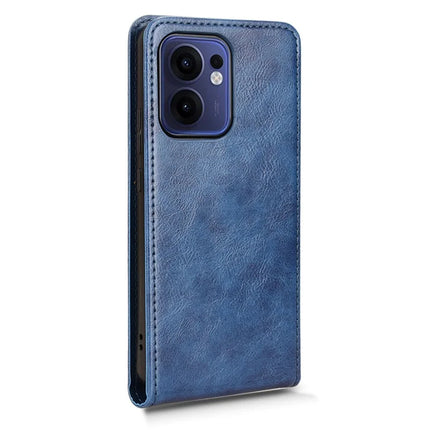 For Oppo Reno13 F 5G Case with Card Slot Magnetic Vertical Flip Leather Phone Cover