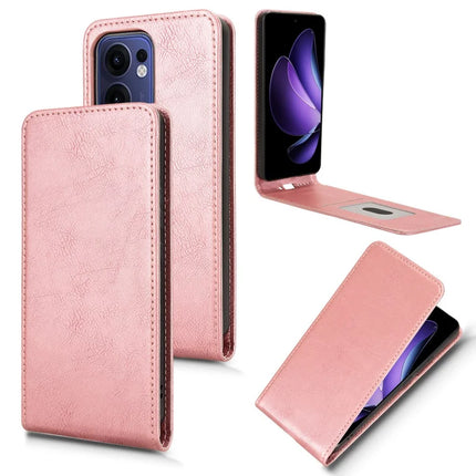 For Oppo Reno13 F 5G Case with Card Slot Magnetic Vertical Flip Leather Phone Cover