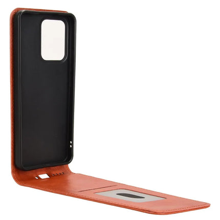 For Oppo Reno13 F 5G Case with Card Slot Magnetic Vertical Flip Leather Phone Cover