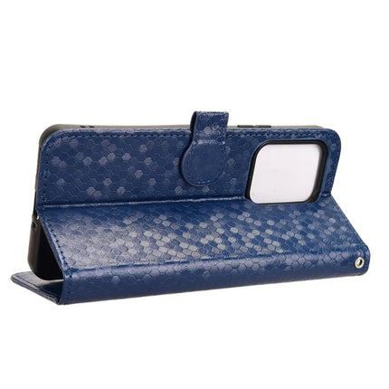 For Oppo Reno13 F 5G Wallet Case Dot Pattern Imprint PU Leather Phone Cover