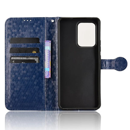 For Oppo Reno13 F 5G Wallet Case Dot Pattern Imprint PU Leather Phone Cover
