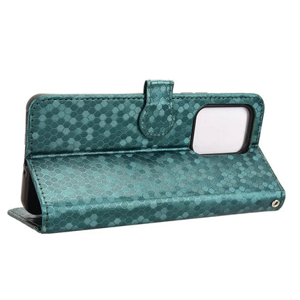For Oppo Reno13 F 5G Wallet Case Dot Pattern Imprint PU Leather Phone Cover