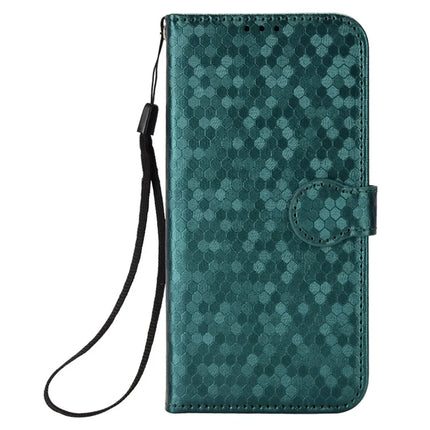 For Oppo Reno13 F 5G Wallet Case Dot Pattern Imprint PU Leather Phone Cover