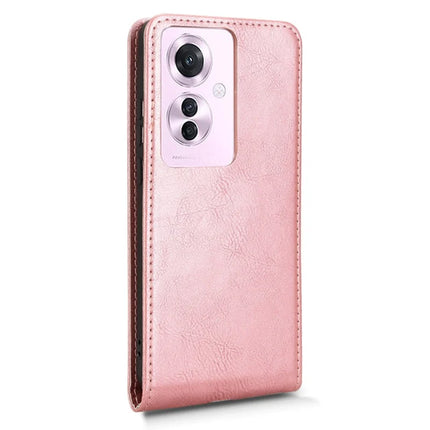 For Oppo Reno11 F 5G  /  F25 Pro 5G Case with Card Slot Magnetic Vertical Flip Leather Phone Cover