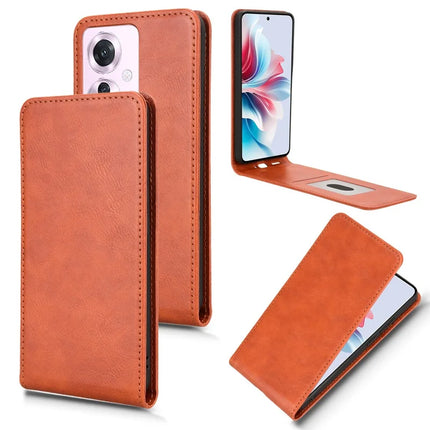 For Oppo Reno11 F 5G  /  F25 Pro 5G Case with Card Slot Magnetic Vertical Flip Leather Phone Cover