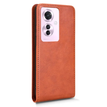 For Oppo Reno11 F 5G  /  F25 Pro 5G Case with Card Slot Magnetic Vertical Flip Leather Phone Cover