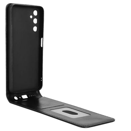 For Samsung Galaxy M14 4G / A05s 4G Case with Card Slot Magnetic Vertical Flip Leather Phone Cover