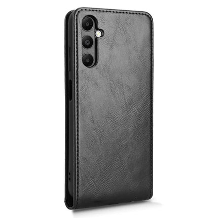 For Samsung Galaxy M14 4G / A05s 4G Case with Card Slot Magnetic Vertical Flip Leather Phone Cover