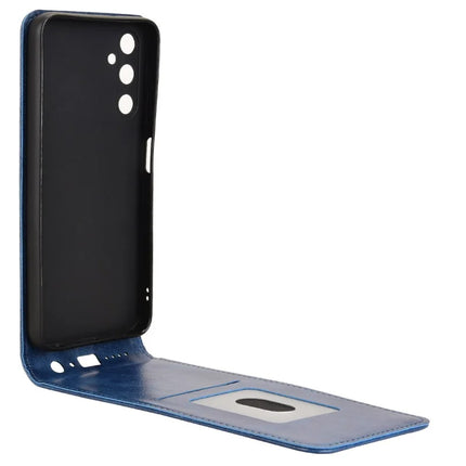 For Samsung Galaxy M14 4G / A05s 4G Case with Card Slot Magnetic Vertical Flip Leather Phone Cover