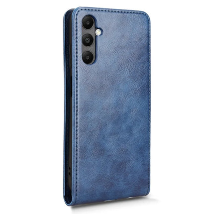 For Samsung Galaxy M14 4G / A05s 4G Case with Card Slot Magnetic Vertical Flip Leather Phone Cover