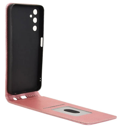 For Samsung Galaxy M14 4G / A05s 4G Case with Card Slot Magnetic Vertical Flip Leather Phone Cover