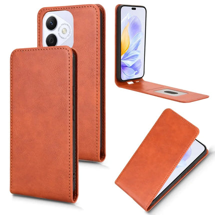 For Honor X60i 5G Case with Card Slot Magnetic Vertical Flip Leather Phone Cover