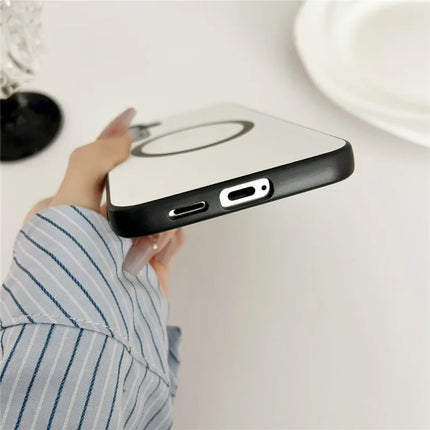 For Samsung Galaxy A36 5G Case Anti-Drop PU Leather+TPU Cover Compatible with MagSafe