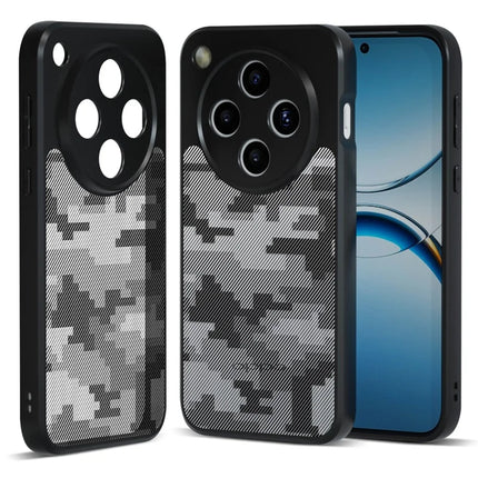 IBMRS For Oppo Find X8 5G Case TPU + PC Heavy Duty Shockproof Phone Cover Camera Protection - Grid Camouflage