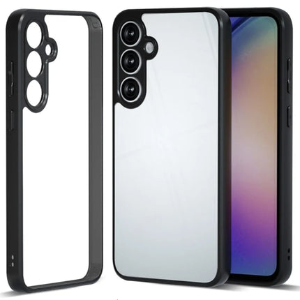 IBMRS For Samsung Galaxy A26 5G Case TPU + PC Heavy Duty Shockproof Phone Cover Camera Protection - Transparent Black