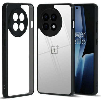 IBMRS Phone Case For OnePlus Ace 5 5G / Ace 5 Pro 5G / 13R 5G TPU + PC Heavy Duty Shockproof Cover Camera Protection - Transparent Black