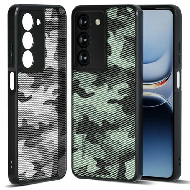 IBMRS For Realme 14x 5G / V60 Pro Case TPU + PC Heavy Duty Shockproof Phone Cover Camera Protection - Artistic Camouflage