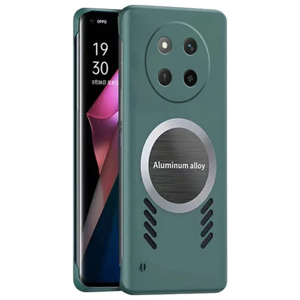 For Honor X60 Pro 5G Case Hard PC Frameless Heat Dissipation Phone Cover - Green