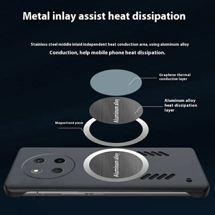 For Honor X60 Pro 5G Case Hard PC Frameless Heat Dissipation Phone Cover