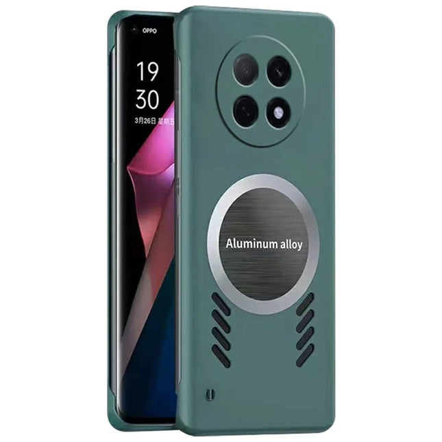 For Oppo A5 Pro 5G Case Hard PC Frameless Heat Dissipation Phone Cover - Green