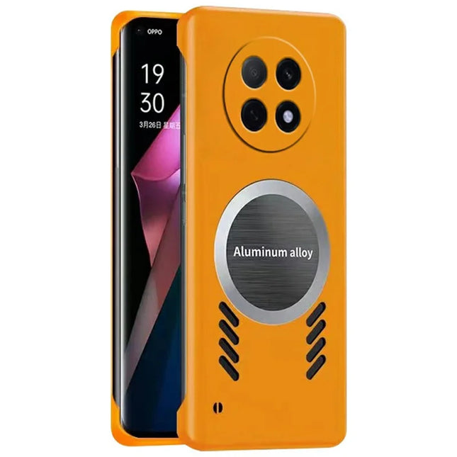For Oppo A5 Pro 5G Case Hard PC Frameless Heat Dissipation Phone Cover - Orange