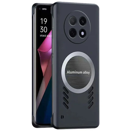 For Oppo A5 Pro 5G Case Hard PC Frameless Heat Dissipation Phone Cover - Black