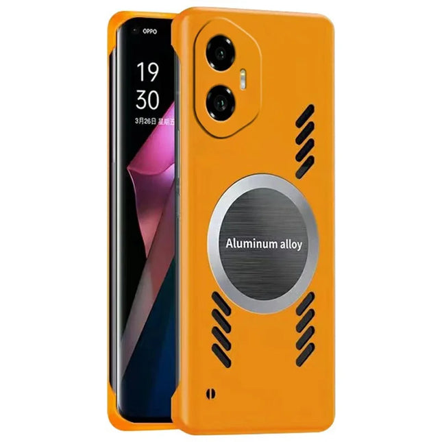 For Honor 300 Case Hard PC Frameless Heat Dissipation Phone Cover - Orange