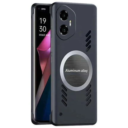 For Honor 300 Case Hard PC Frameless Heat Dissipation Phone Cover - Black