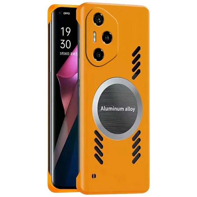 For Honor 300 Pro Case Hard PC Frameless Heat Dissipation Phone Cover - Orange