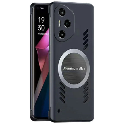 For Honor 300 Pro Case Hard PC Frameless Heat Dissipation Phone Cover - Black