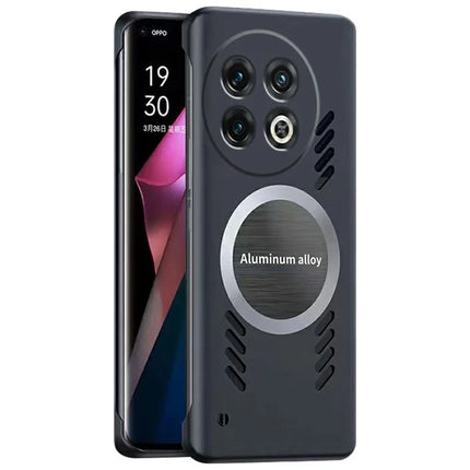 For OnePlus Ace 5 5G / Ace 5 Pro 5G Case Hard PC Frameless Heat Dissipation Phone Cover - Black