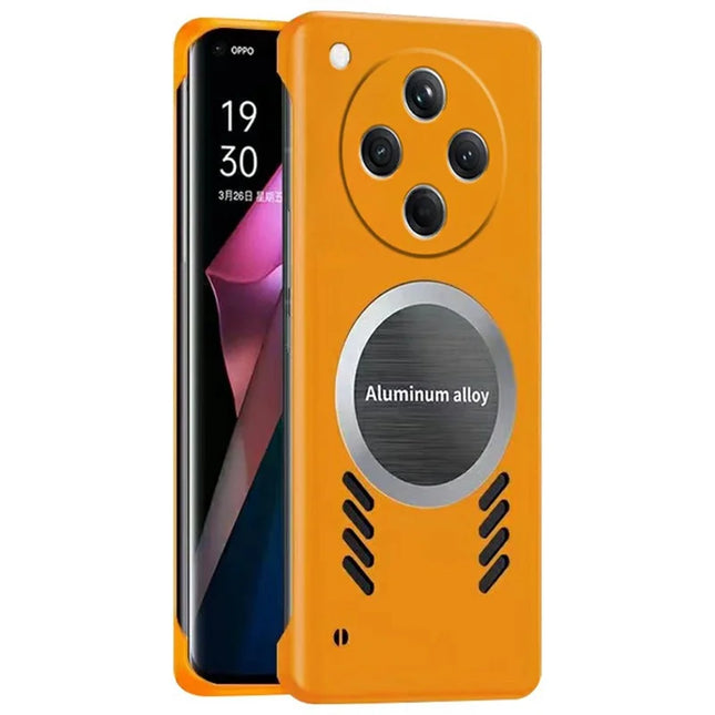 For Oppo Find X8 5G Case Hard PC Frameless Heat Dissipation Phone Cover - Orange