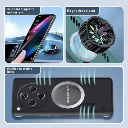 For Oppo Find X8 5G Case Hard PC Frameless Heat Dissipation Phone Cover