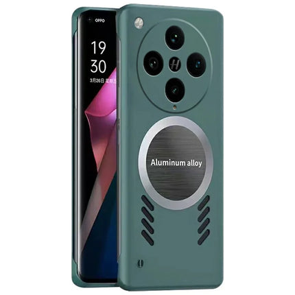 For Oppo Find X8 Pro 5G Case Hard PC Frameless Heat Dissipation Phone Cover - Green
