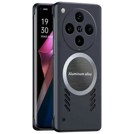 For Oppo Find X8 Pro 5G Case Hard PC Frameless Heat Dissipation Phone Cover - Black