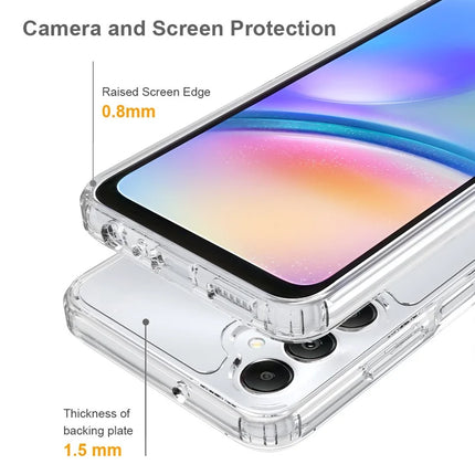 For Samsung Galaxy M14 4G Clear Phone Case TPU + Acrylic Shockproof Phone Back Cover