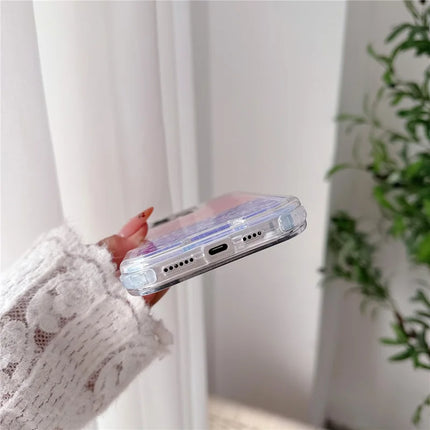 For iPhone 16 Pro Max Case Glitter Epoxy TPU PC Phone Back Cover Detachable 2 in 1
