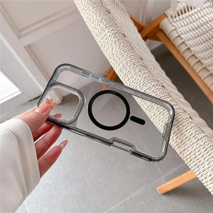 For iPhone 16 Pro Max Case Compatible with MagSafe TPU PC Detachable Phone Back Cover