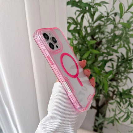 For iPhone 16 Pro Max Case Compatible with MagSafe TPU PC Detachable Phone Back Cover