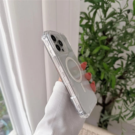 For iPhone 16 Pro Max Case Compatible with MagSafe TPU PC Detachable Phone Back Cover