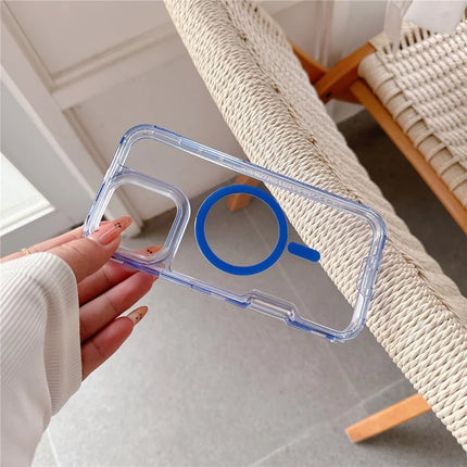 For iPhone 16 Pro Max Case Compatible with MagSafe TPU PC Detachable Phone Back Cover