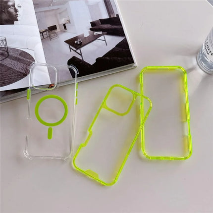 For iPhone 16 Pro Max Case Compatible with MagSafe TPU PC Detachable Phone Back Cover
