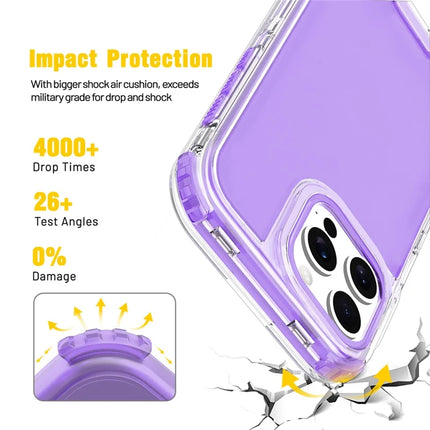 For iPhone 16 Pro Max Case Detachable Design Soft TPU + Clear PC Phone Back Cover
