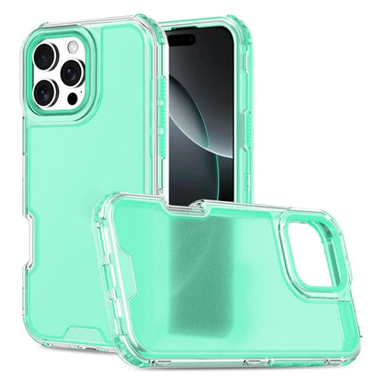 For iPhone 16 Pro Max Case Detachable Design Soft TPU + Clear PC Phone Back Cover