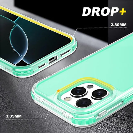 For iPhone 16 Pro Max Case Detachable Design Soft TPU + Clear PC Phone Back Cover