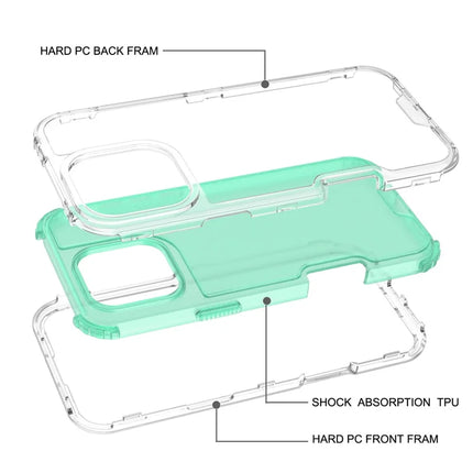For iPhone 16 Pro Max Case Detachable Design Soft TPU + Clear PC Phone Back Cover