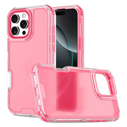 For iPhone 16 Pro Max Case Detachable Design Soft TPU + Clear PC Phone Back Cover