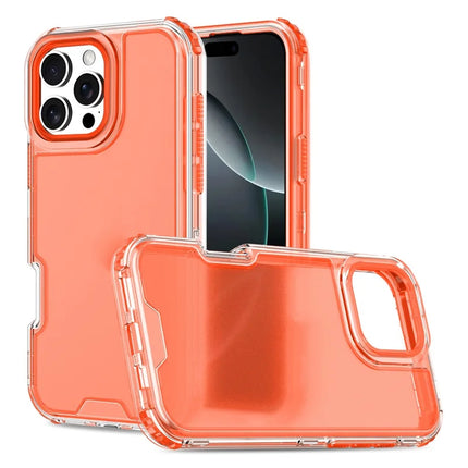 For iPhone 16 Pro Max Case Detachable Design Soft TPU + Clear PC Phone Back Cover